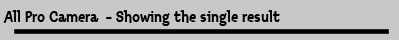 All Pro Camera  - Showing the single result