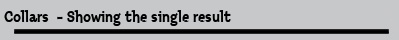 Collars  - Showing the single result
