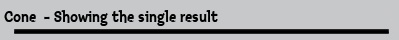 Cone  - Showing the single result