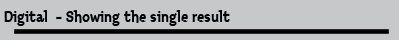 Digital  - Showing the single result