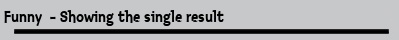 Funny  - Showing the single result