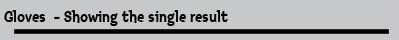Gloves  - Showing the single result
