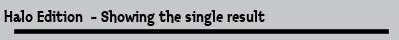 Halo Edition  - Showing the single result