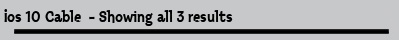 Ios 10 Cable  - Showing all 3 results