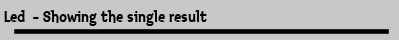 Led  - Showing the single result