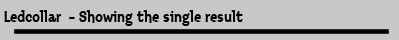Ledcollar  - Showing the single result