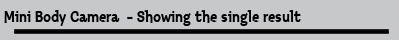 Mini Body Camera  - Showing the single result