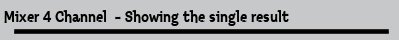 Mixer 4 Channel  - Showing the single result