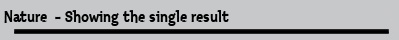 Nature  - Showing the single result