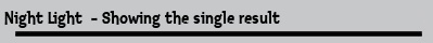 Night Light  - Showing the single result