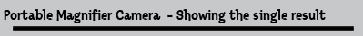 Portable Magnifier Camera  - Showing the single result