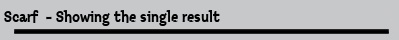 Scarf  - Showing the single result