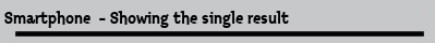 Smartphone  - Showing the single result