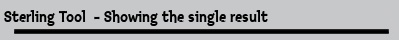 Sterling Tool  - Showing the single result