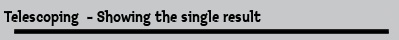 Telescoping  - Showing the single result