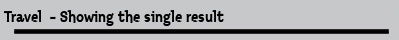 Travel  - Showing the single result