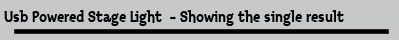 Usb Powered Stage Light  - Showing the single result