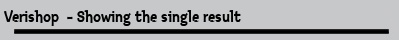 Verishop  - Showing the single result