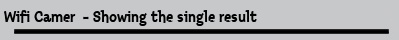 Wifi Camer  - Showing the single result