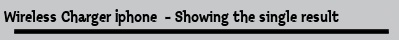 Wireless Charger Iphone  - Showing the single result