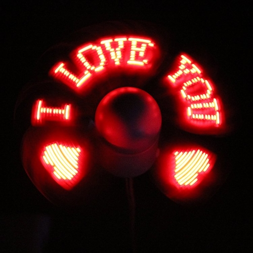 LED Programmable USB Fan - $19