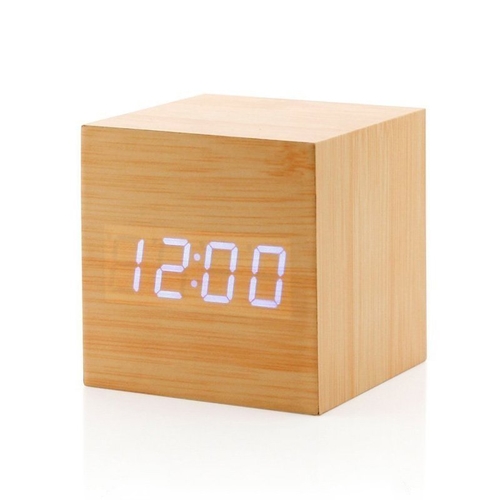 Voice-activated Cube Alarm Clock - $25.28