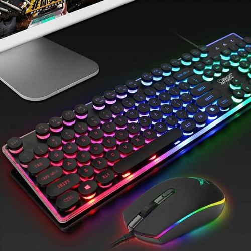 Dragon LED Backlight Gaming USB Wired Keyboard Mouse Set - $42.87