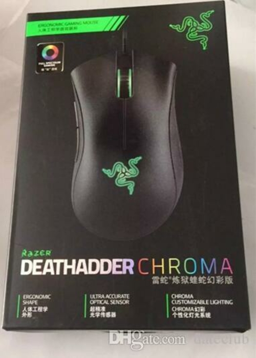 Razer Deathadder Chroma Wired Optical Computer Gaming Mouse - $30