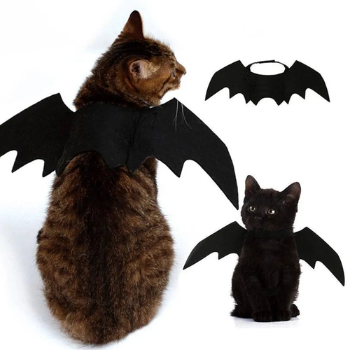 Halloween Cat Costume Small Pet Cat Bat Wings - $14.5