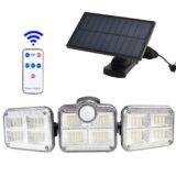 Solar Sensor LED Outdoor Spotlight w/3 Modes