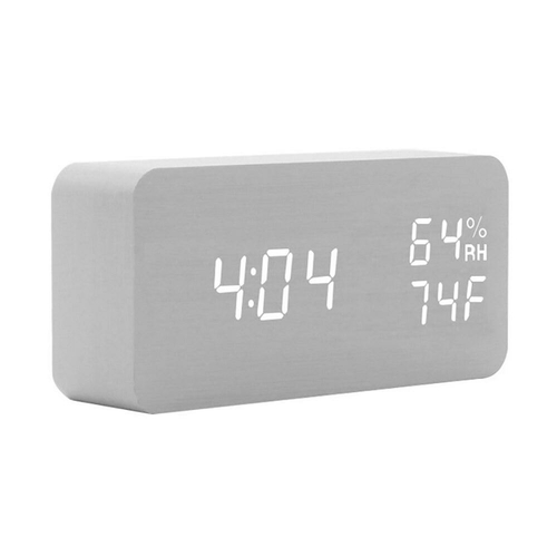 Wooden LED Digital Alarm Clock For Home Decoration - $28.5